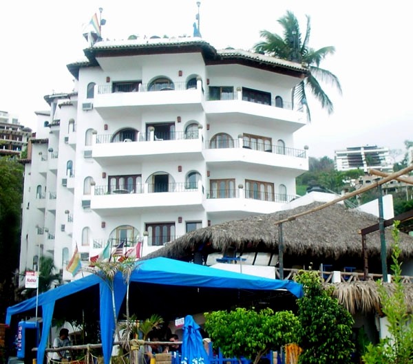 blue chairs hotel puerto vallarta mexico